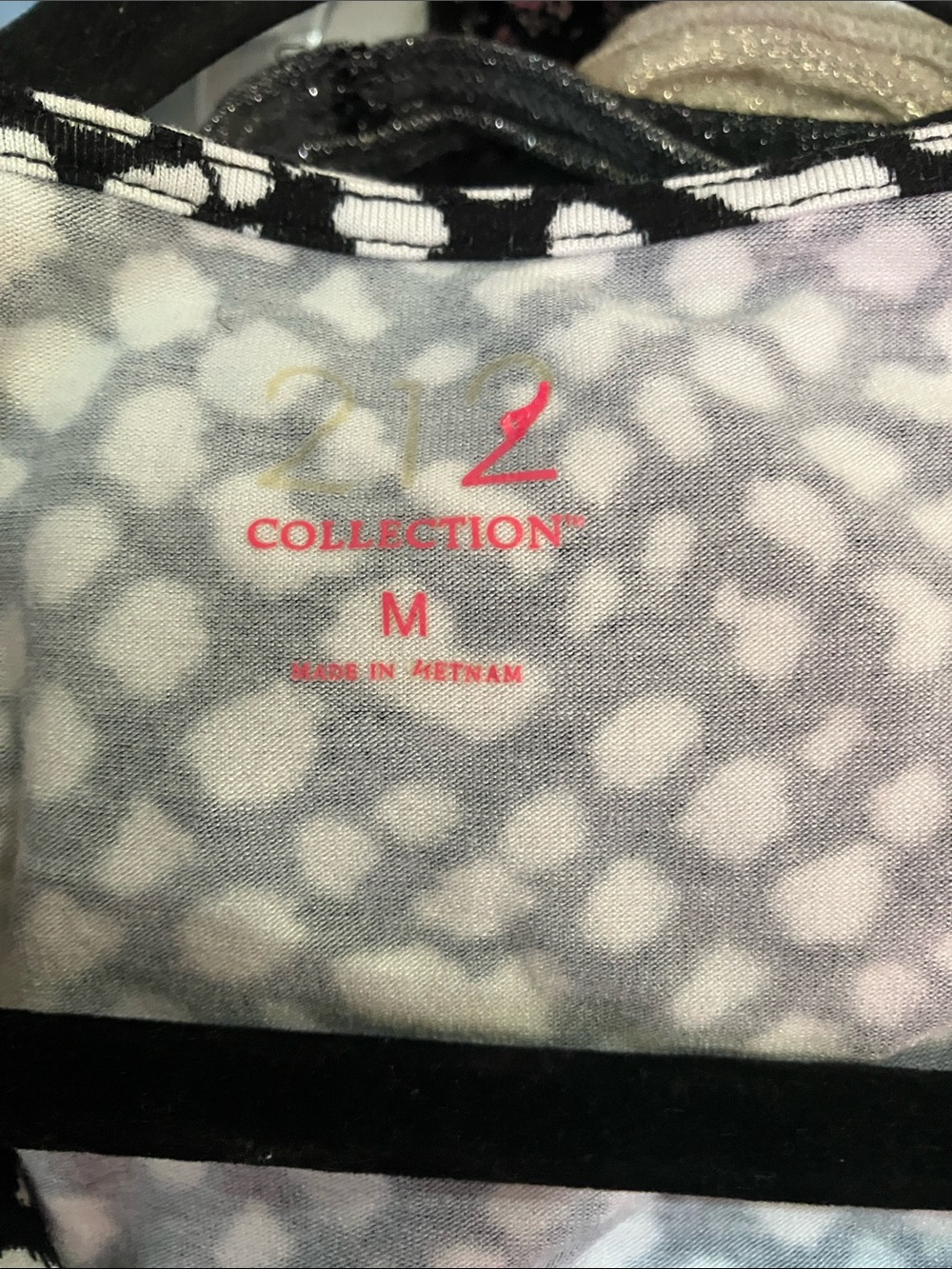 212 Collection Black & White Draped Cowl Neck Camisole - Picture 2 of 8